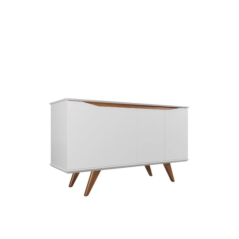 Manhattan Comfort Tudor Commode avec 4 étagères de 135 cm
