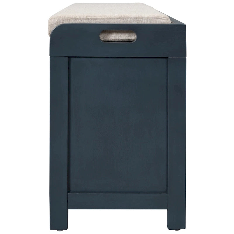 Banc de rangement avec panier amovible et 2 tiroirs