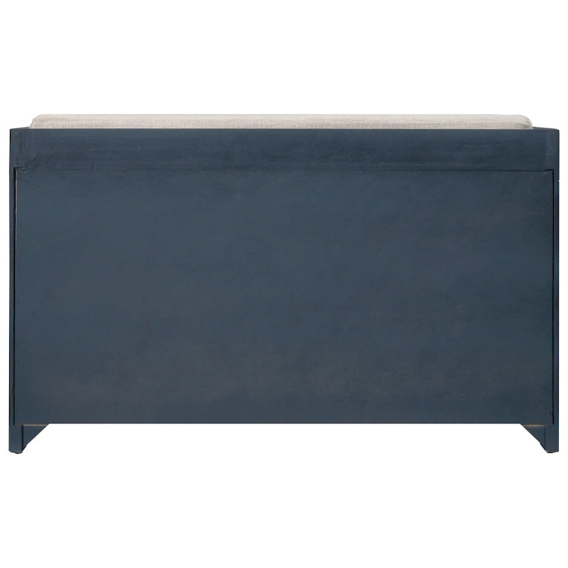 Banc de rangement avec panier amovible et 2 tiroirs