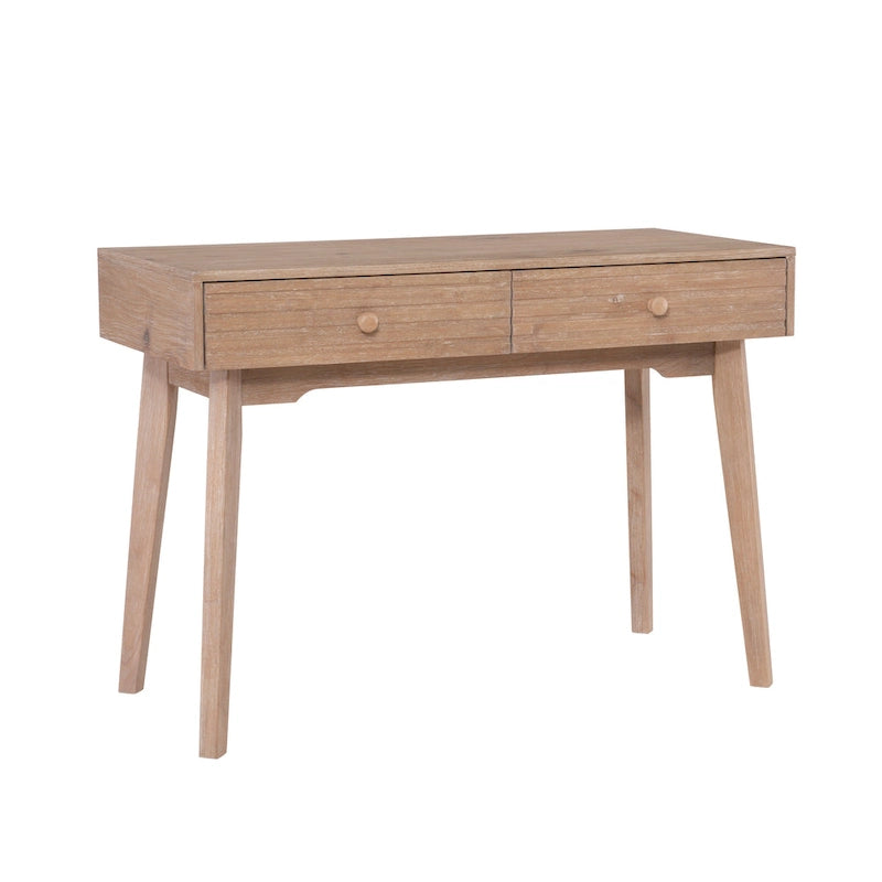 Bureau d'ordinateur en bois à 2 tiroirs