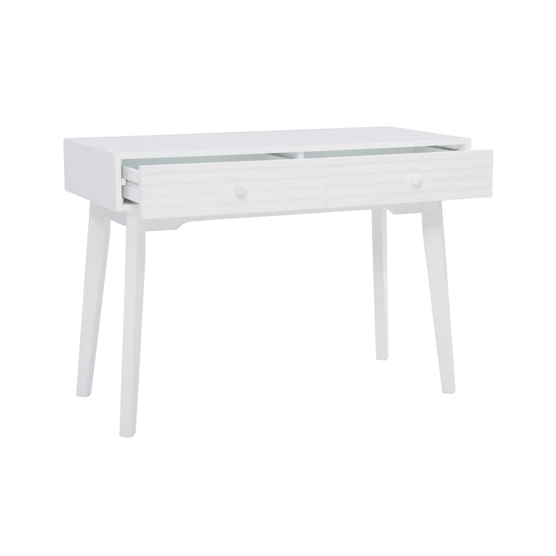 Bureau d'ordinateur en bois à 2 tiroirs