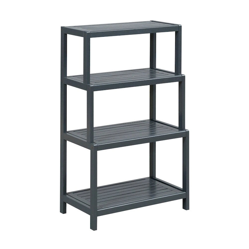 Étagère à gradins 4 niveaux NewRidge en bois massif, modèle Dunnsville