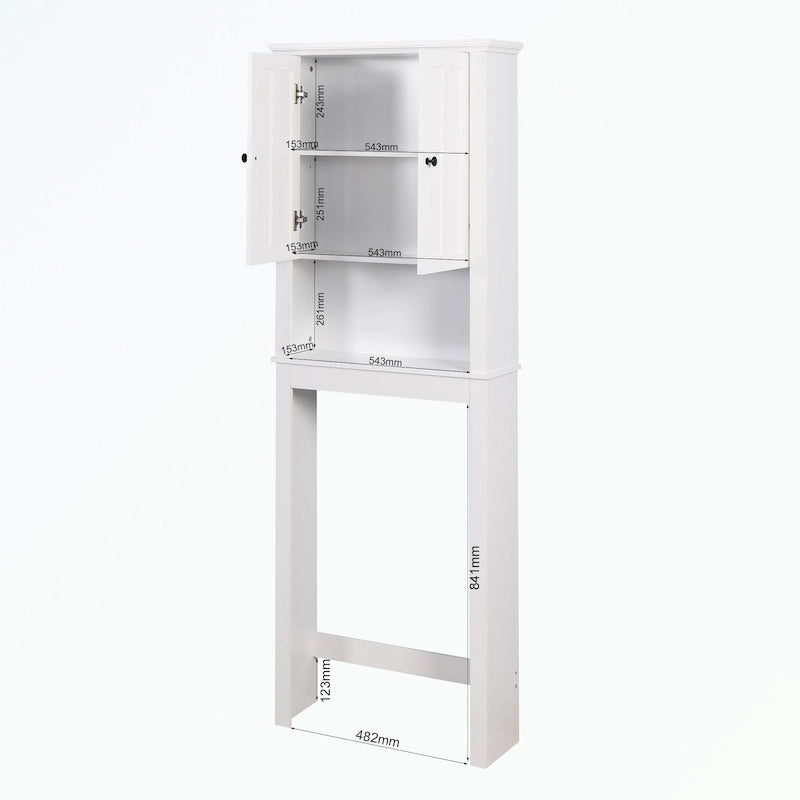 Meuble de Rangement en Bois pour Salle de Bain Au-Dessus des Toilettes