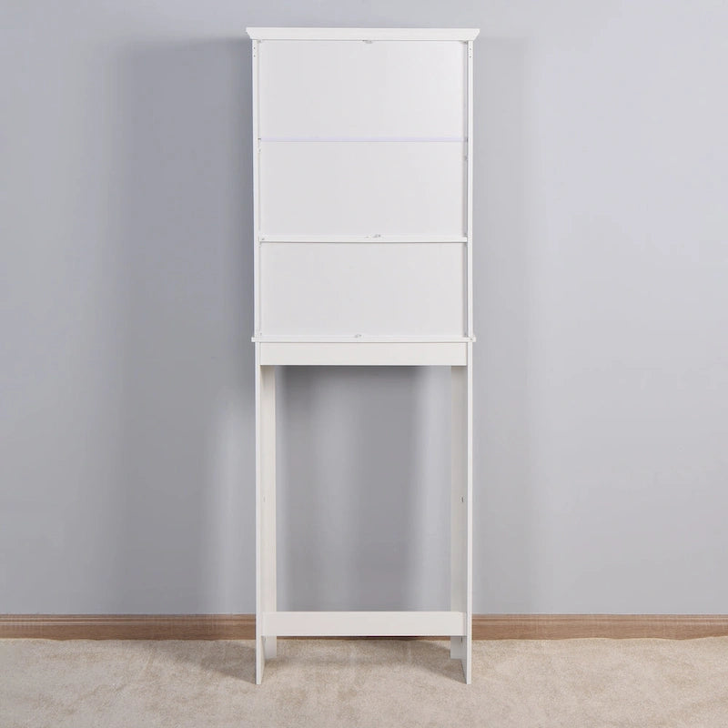 Meuble de Rangement en Bois pour Salle de Bain Au-Dessus des Toilettes