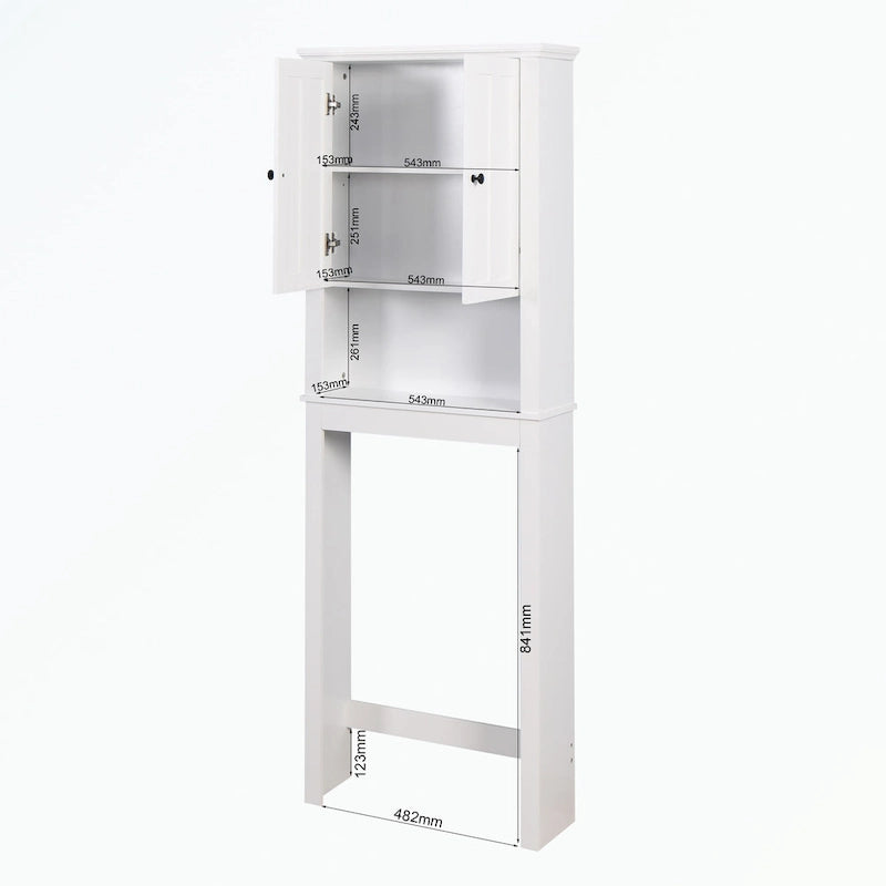 Meuble de Rangement en Bois pour Salle de Bain Au-Dessus des Toilettes