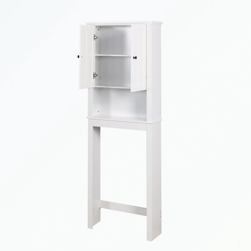 Meuble de Rangement en Bois pour Salle de Bain Au-Dessus des Toilettes