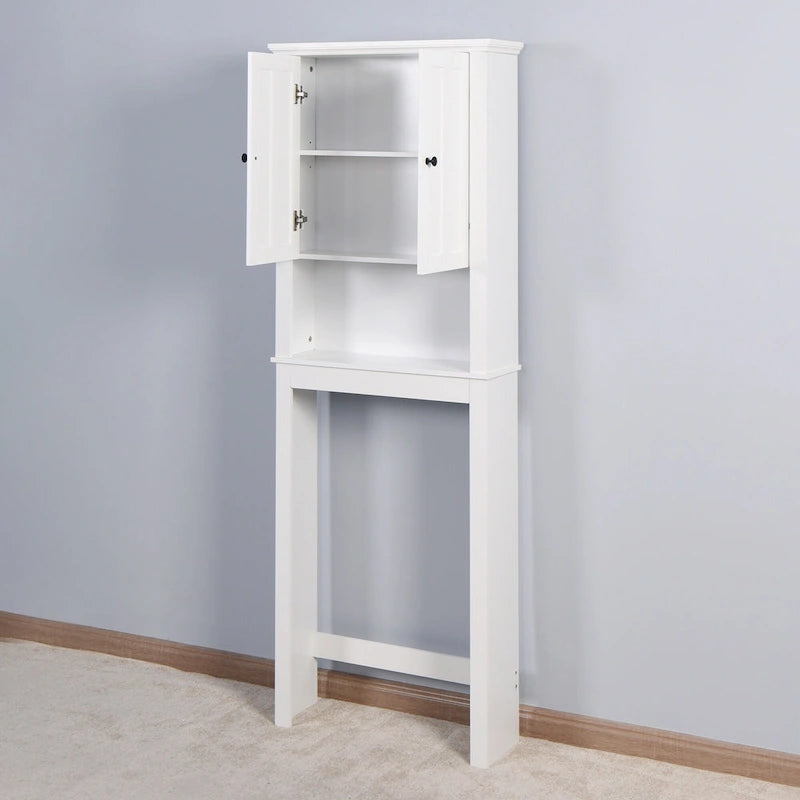 Meuble de Rangement en Bois pour Salle de Bain Au-Dessus des Toilettes
