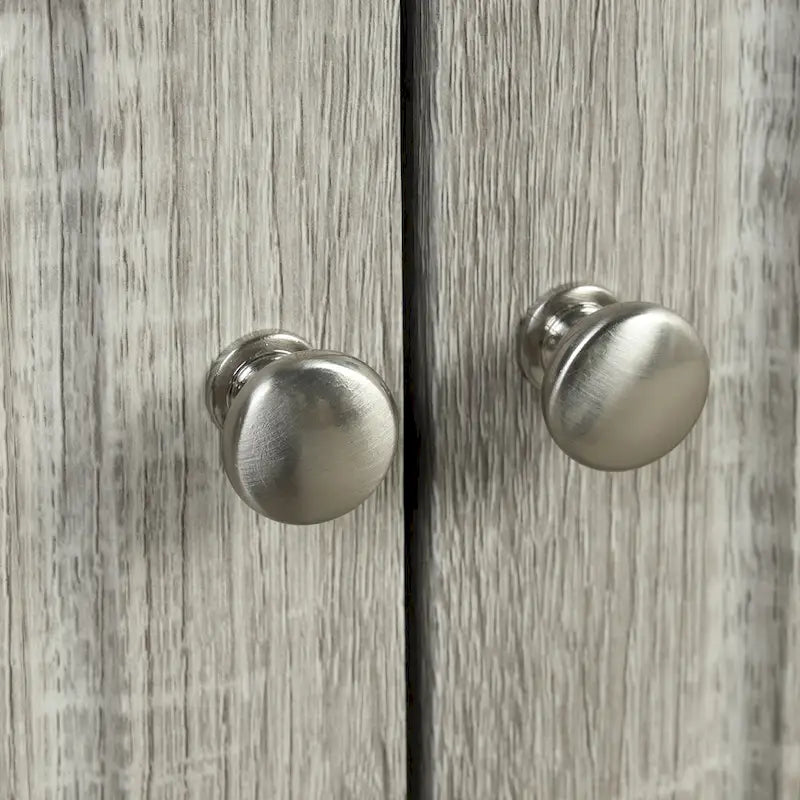 Meuble de rangement d'angle gris pour salle de bain avec étagères réglables