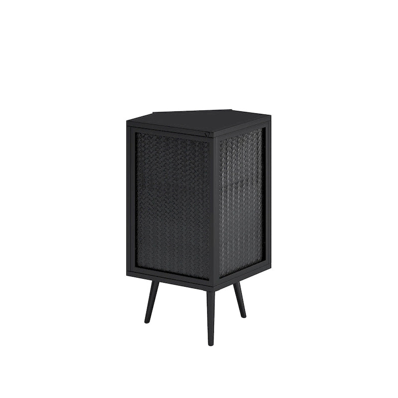 Meuble d'angle bas de 22,25 po avec porte en verre trempé