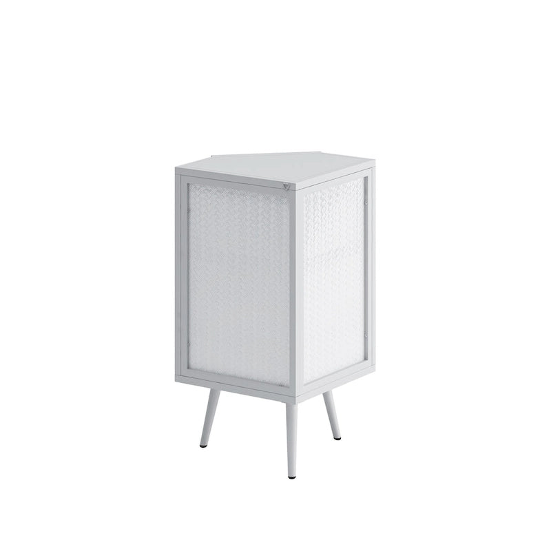 Meuble d'angle bas de 22,25 po avec porte en verre trempé
