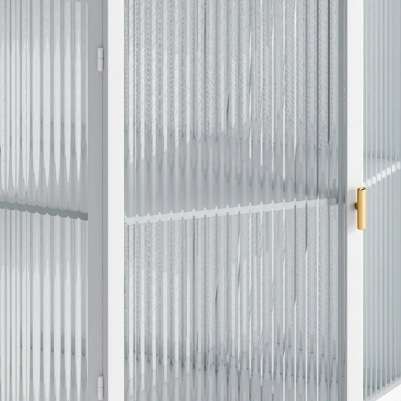 Meuble d'angle bas de 22,25 po avec porte en verre trempé