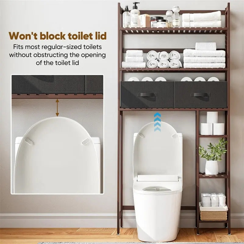 Meuble de rangement pour toilettes - 11,81P x 32,68L x 67,72H