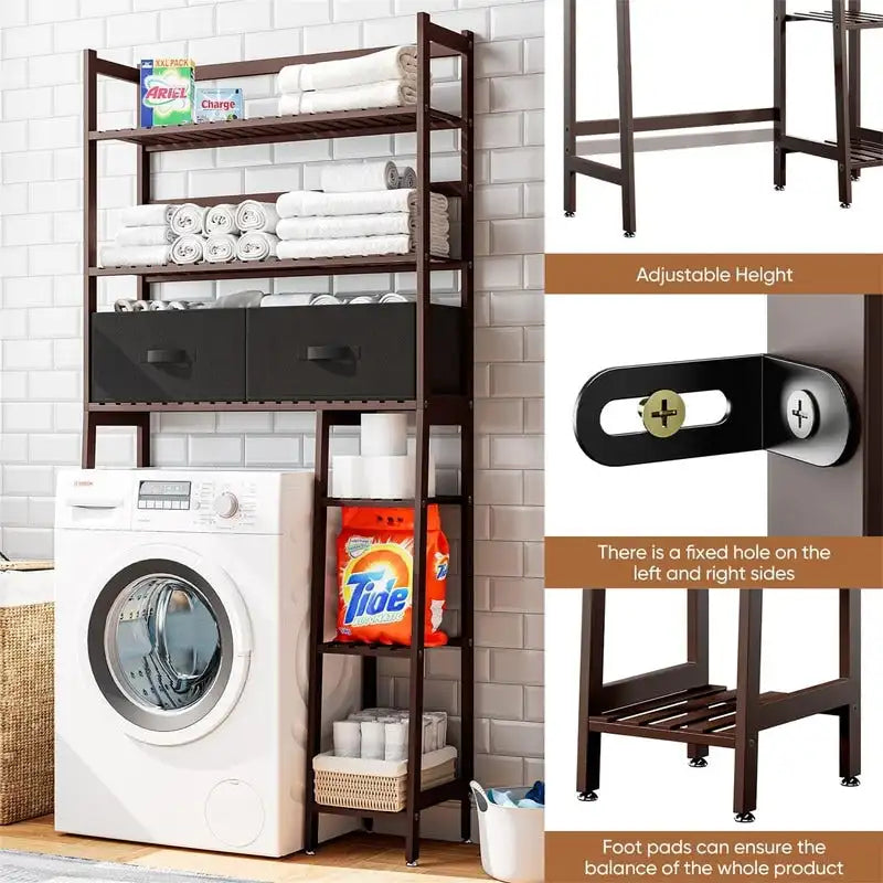 Meuble de rangement pour toilettes - 11,81P x 32,68L x 67,72H