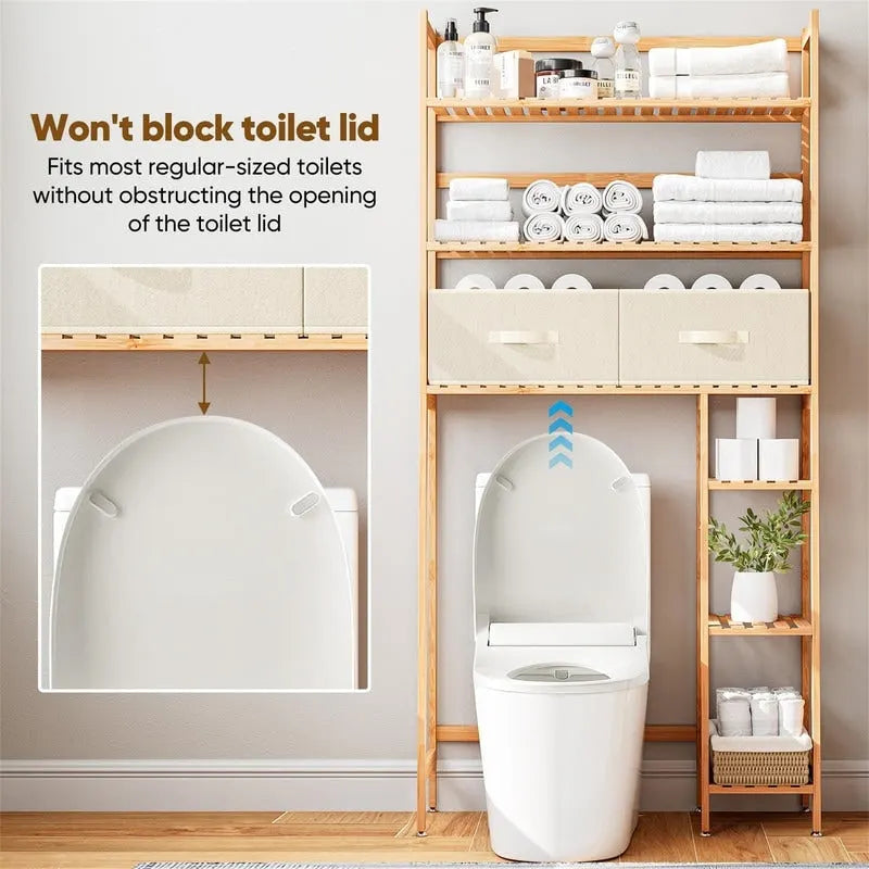 Meuble de rangement pour toilettes - 11,81P x 32,68L x 67,72H