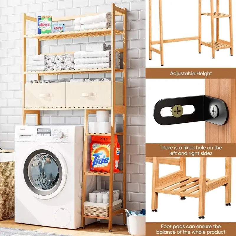 Meuble de rangement pour toilettes - 11,81P x 32,68L x 67,72H