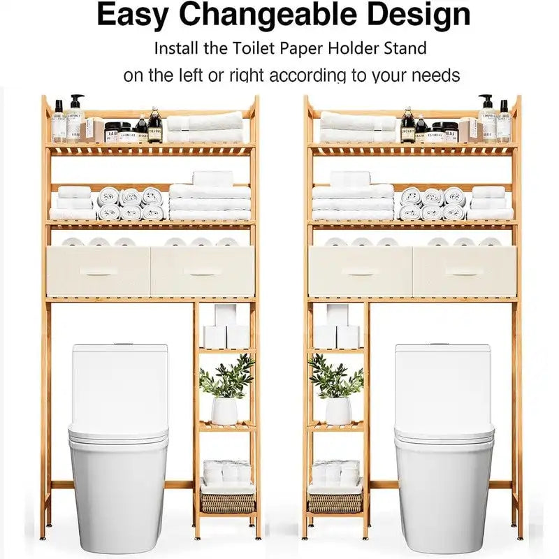 Meuble de rangement pour toilettes - 11,81P x 32,68L x 67,72H