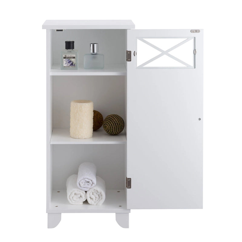 Armoire de rangement fine Teamson Home Dawson sur pied - 13L x 15l x 32H