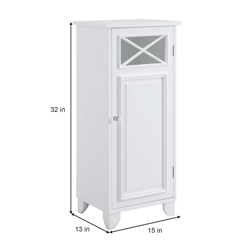 Armoire de rangement fine Teamson Home Dawson sur pied - 13L x 15l x 32H