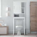 Teamson Home Newport meuble de rangement au-dessus des toilettes, Blanc