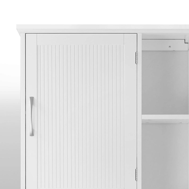 Teamson Home Newport meuble de rangement au-dessus des toilettes, Blanc