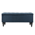 Banc de rangement capitonné en tissu Maypex 38