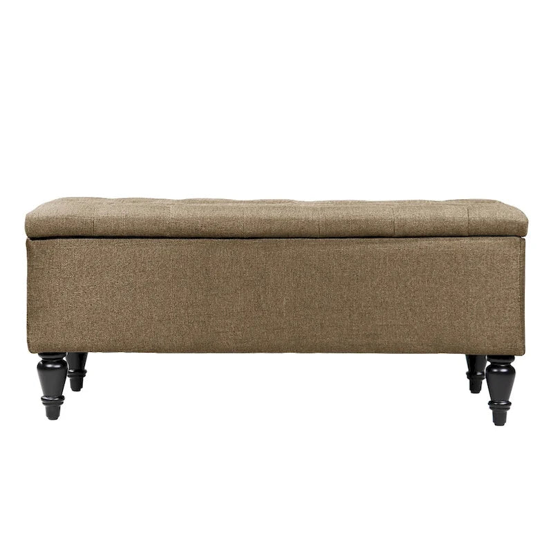 Banc de rangement capitonné en tissu Maypex 38