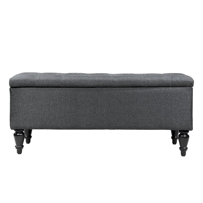 Banc de rangement capitonné en tissu Maypex 38