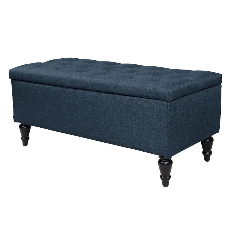 Banc de rangement capitonné en tissu Maypex 38
