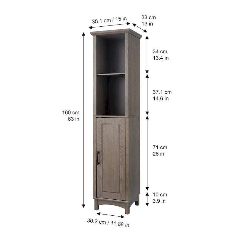 Tour de rangement multifonctionnelle sur pied Russell Teamson Home