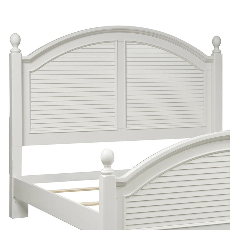 Tête de lit King size Oyster White à quatre piliers
