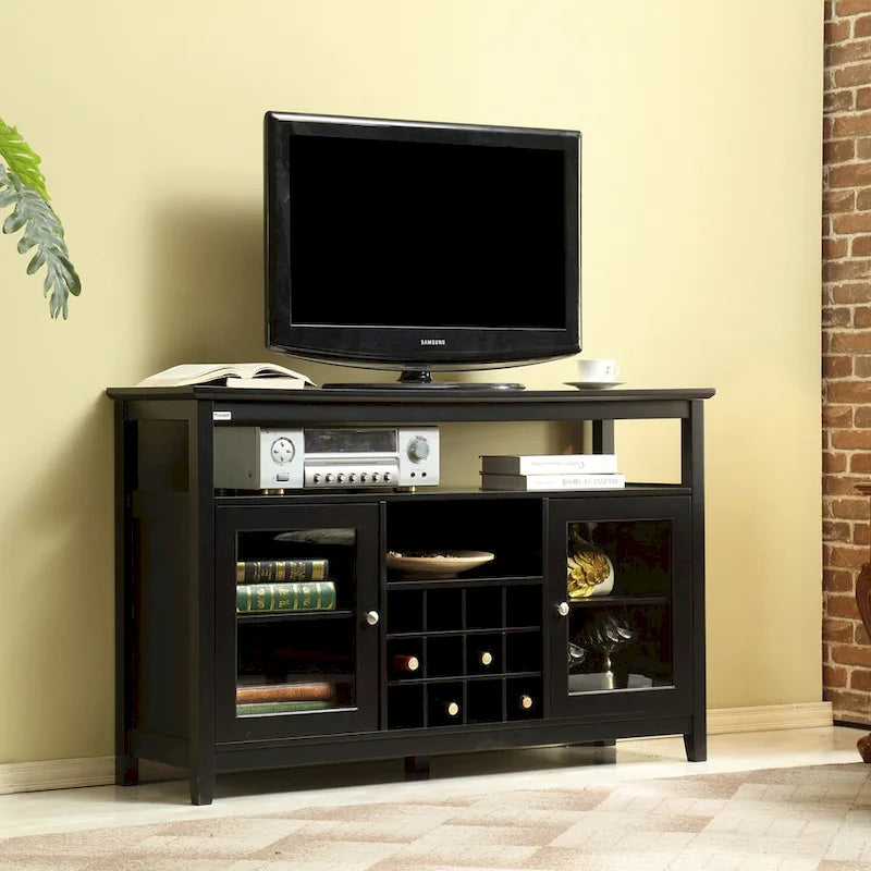 Buffet de service/meuble de rangement pour le vin en bois, concis