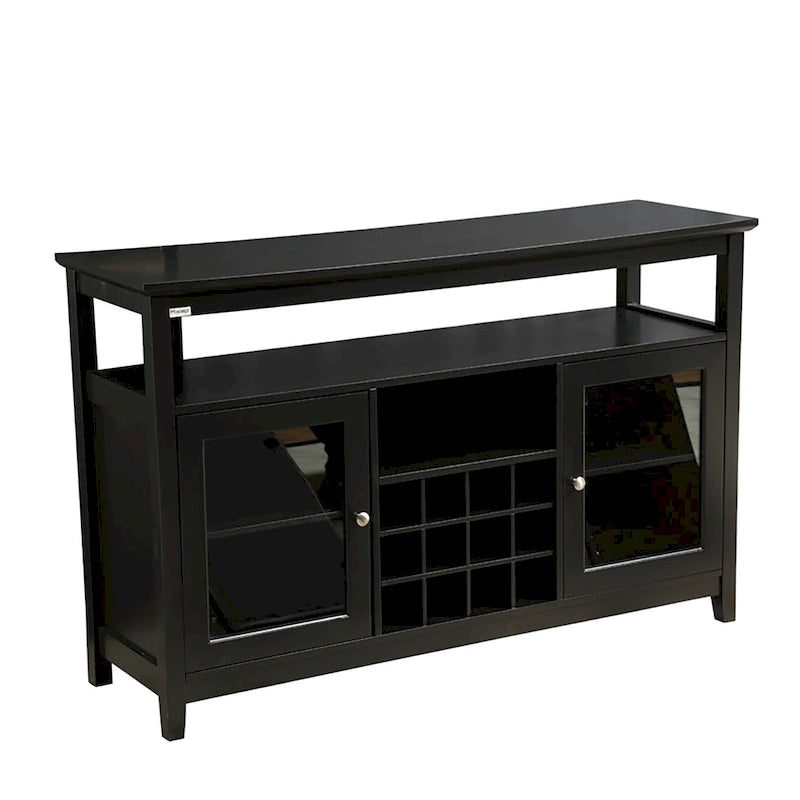 Buffet de service/meuble de rangement pour le vin en bois, concis
