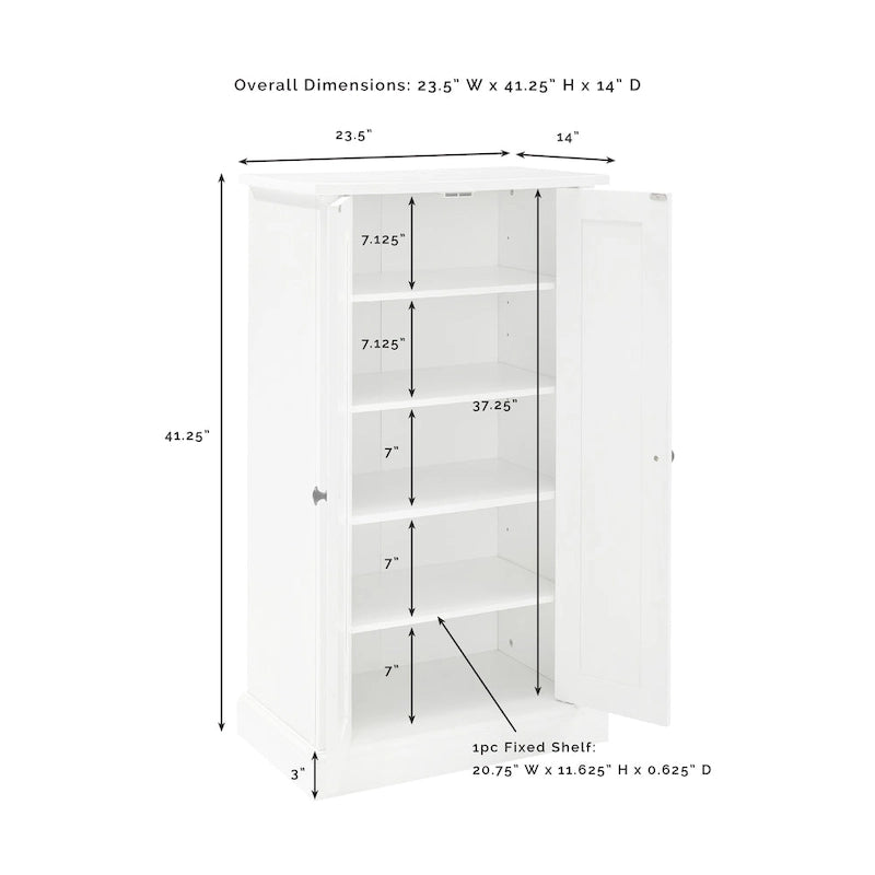 Meuble d'appoint Crosley Seaside - 23,5 L x 14 P x 41,25 H