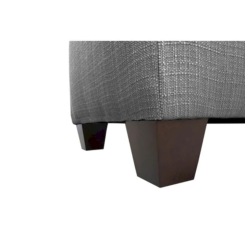 Le banc de rangement à chaussures gris foncé capitonné Sole Secret
