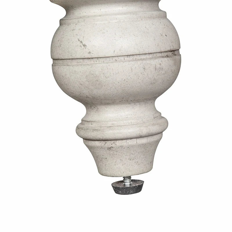 Dessertier Whitney gris patiné en lin ancien