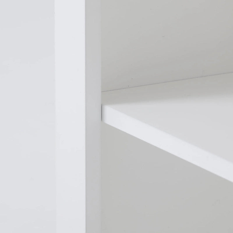 Meuble de rangement de salle de bain peu encombrant en bois manufacturé blanc