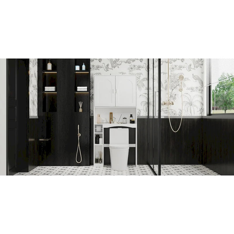 Armoire de rangement WC pour salle de bain, étagère de rangement