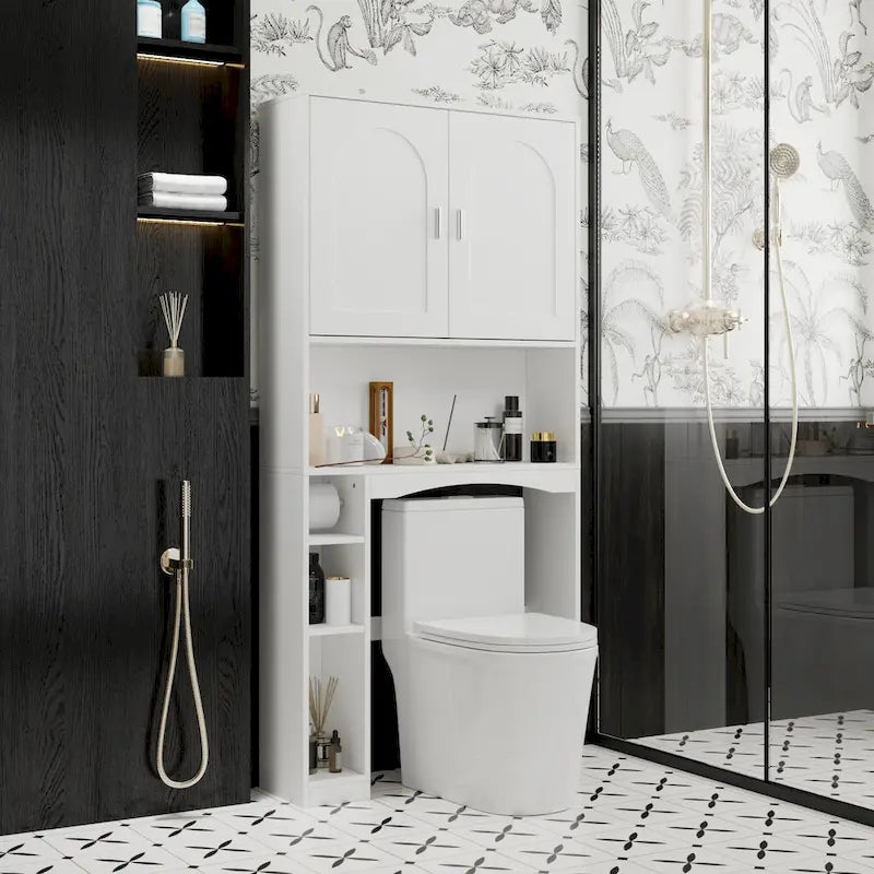 Armoire de rangement WC pour salle de bain, étagère de rangement