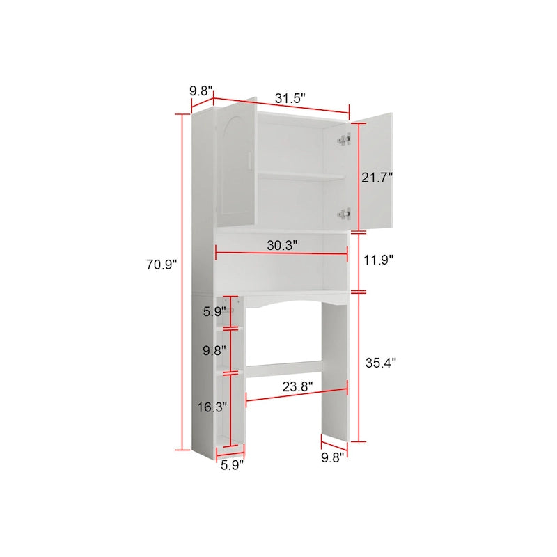 Armoire de rangement WC pour salle de bain, étagère de rangement