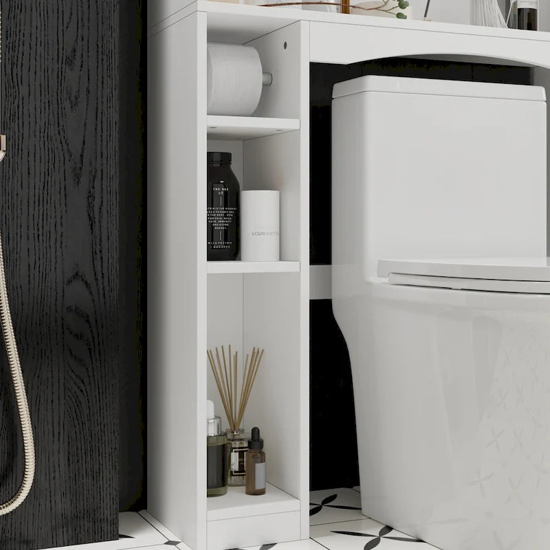 Armoire de rangement WC pour salle de bain, étagère de rangement