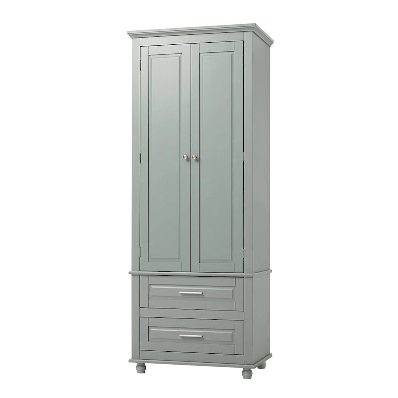 Armoire de rangement haute avec deux tiroirs