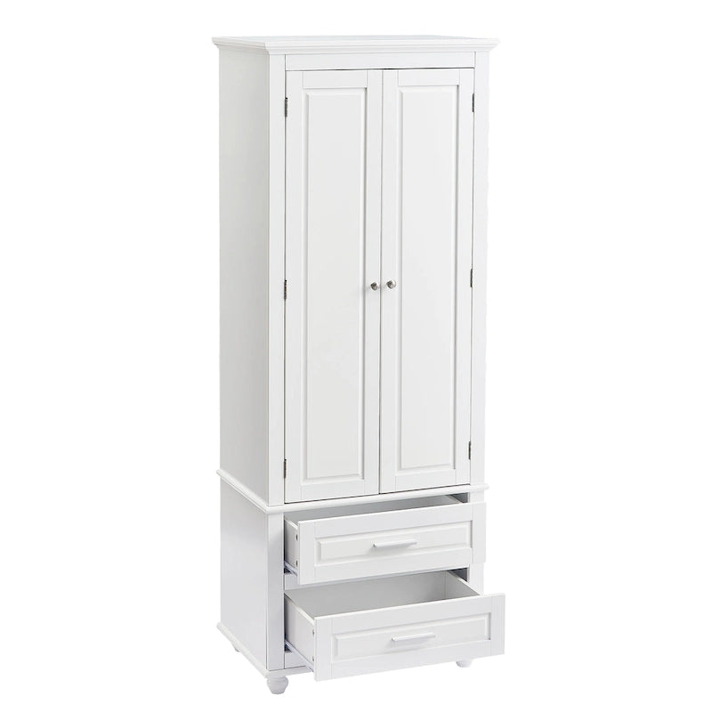 Armoire de rangement haute avec deux tiroirs
