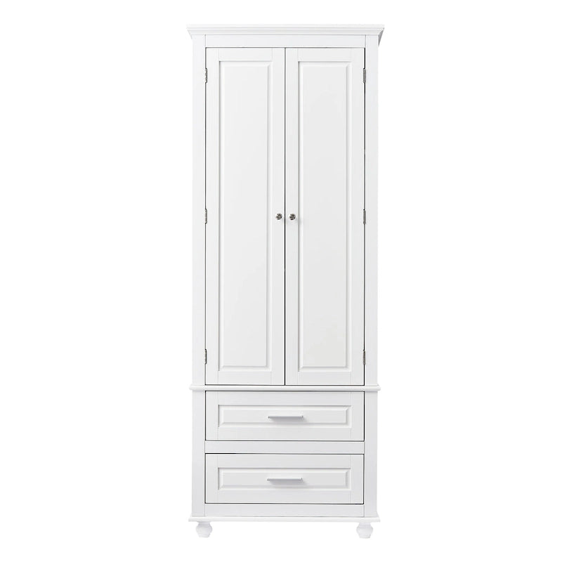 Armoire de rangement haute avec deux tiroirs
