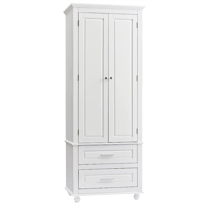 Armoire de rangement haute avec deux tiroirs