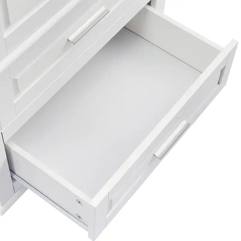 Armoire de rangement haute avec deux tiroirs