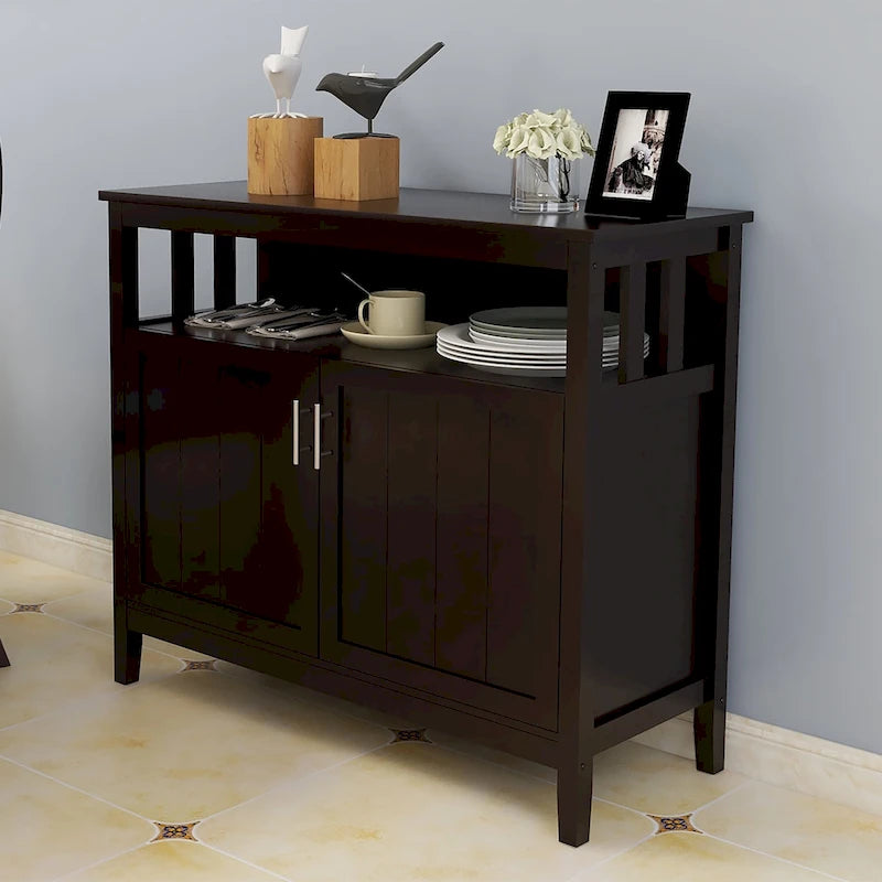 Buffet de cuisine blanc et noir - 40WX16DX34H