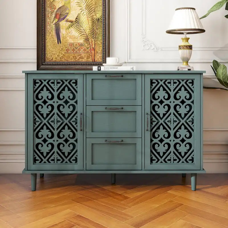 Armoire 2 portes 3 tiroirs