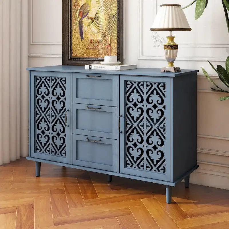 Armoire 2 portes 3 tiroirs