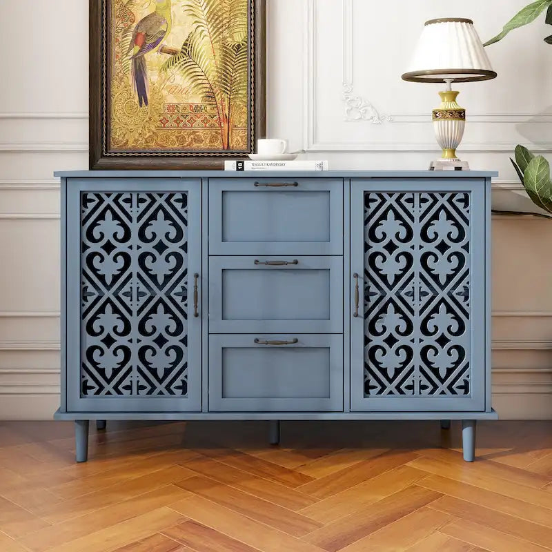 Armoire 2 portes 3 tiroirs