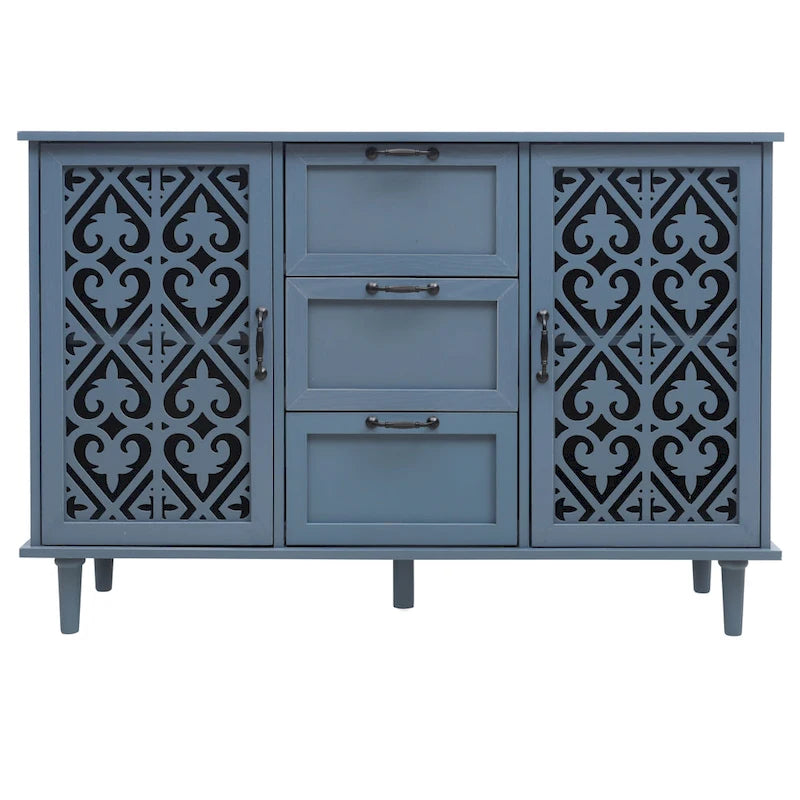 Armoire 2 portes 3 tiroirs
